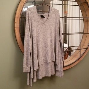 Lounge hoodie side slits